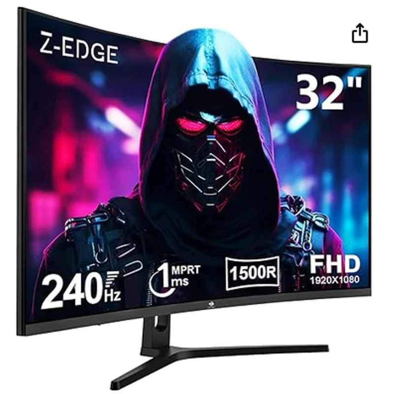 Z-Edge 32" Curved Gaming Monitor